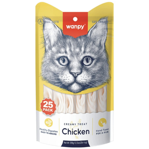 Wanpy Tavuk 25*14 gr Krema Kedi Ödülü